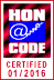 Nós aderimos aos princípios da HONcode da Fondation HON