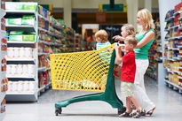 Fazer compras com os filhos