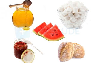 Foods rich in simple carbohydrates