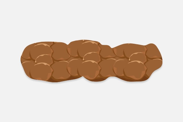 Cocô com bolinhas branca