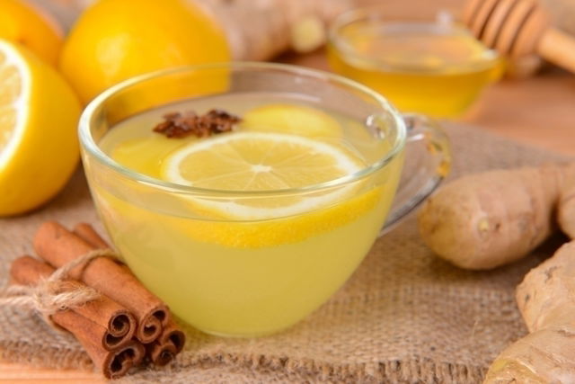 Ginger lemon tea for weight clearance loss